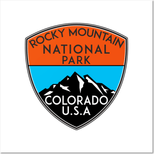 ROCKY MOUNTAIN NATIONAL PARK COLORADO HIKING CAMPING Posters and Art